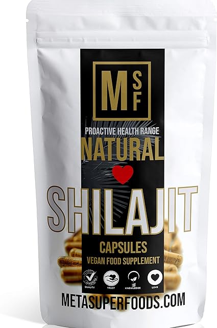 SHILAJIT | 60 Capsules | 1000mg Per Capsule | HIGH Potency | Premium Quality | Vegan | NO FILLERS NO Binders | Non GMO | Made in UK