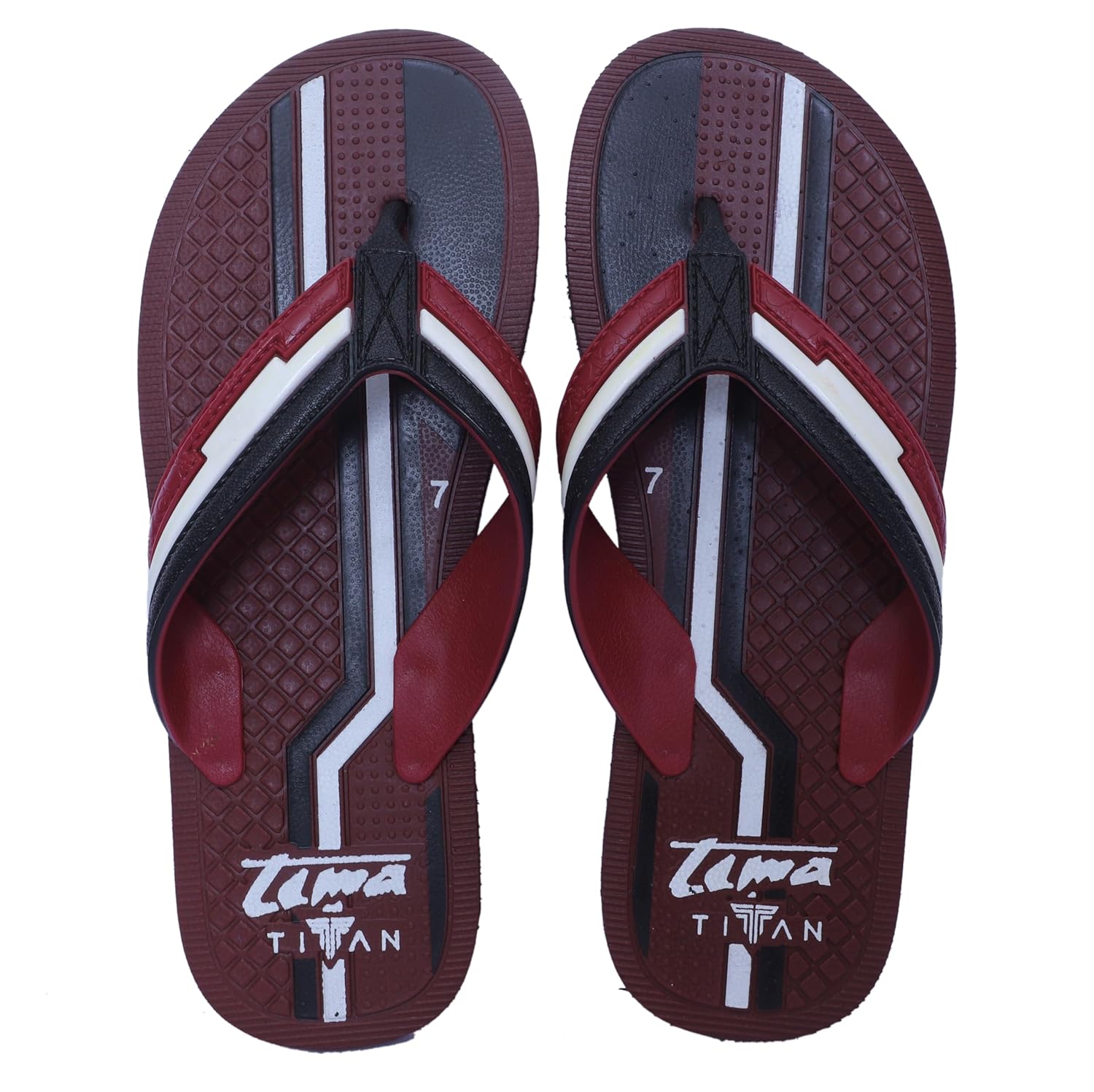 TIMA Slippers For Men, Titan Casual Slipper For Men With Eva Upper & Rubber Sole | Durable & Lightweight | Stylish Flip-flop | Cushioned Footbed – Comfortable Fit For Every Occasion