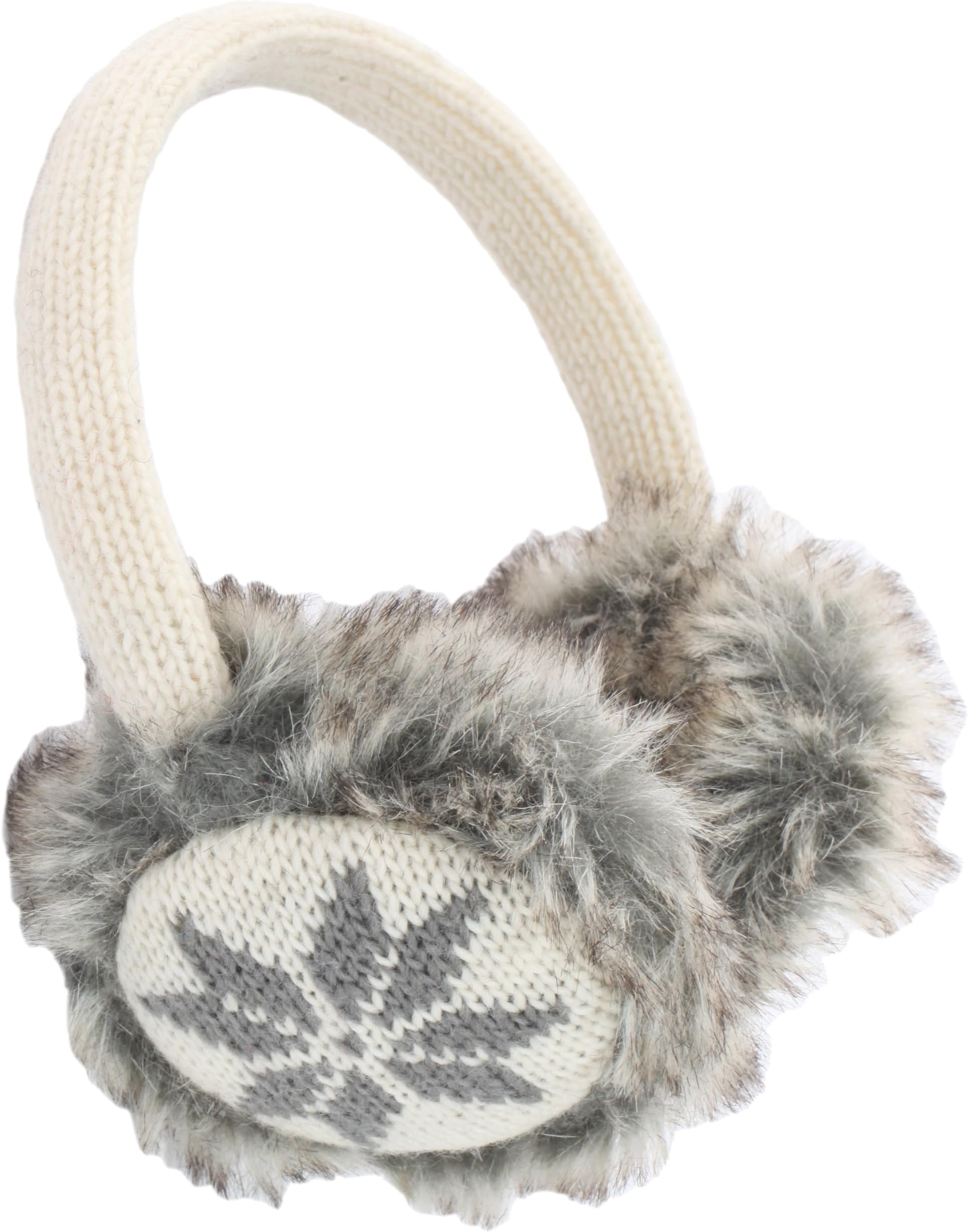 Nirvanna Designs EA02 Snowflake Earmuffs with Faux Fur