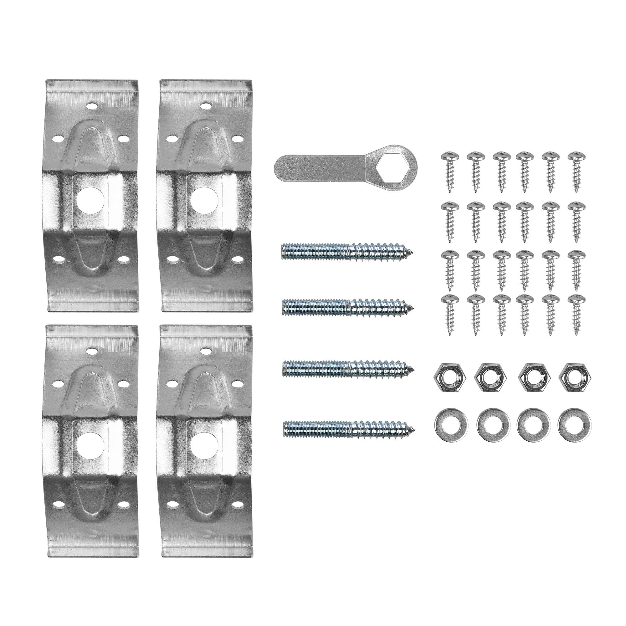 The Bed Slats Company Table Corner Brackets Braces 95Mm Complete Set With Spanner