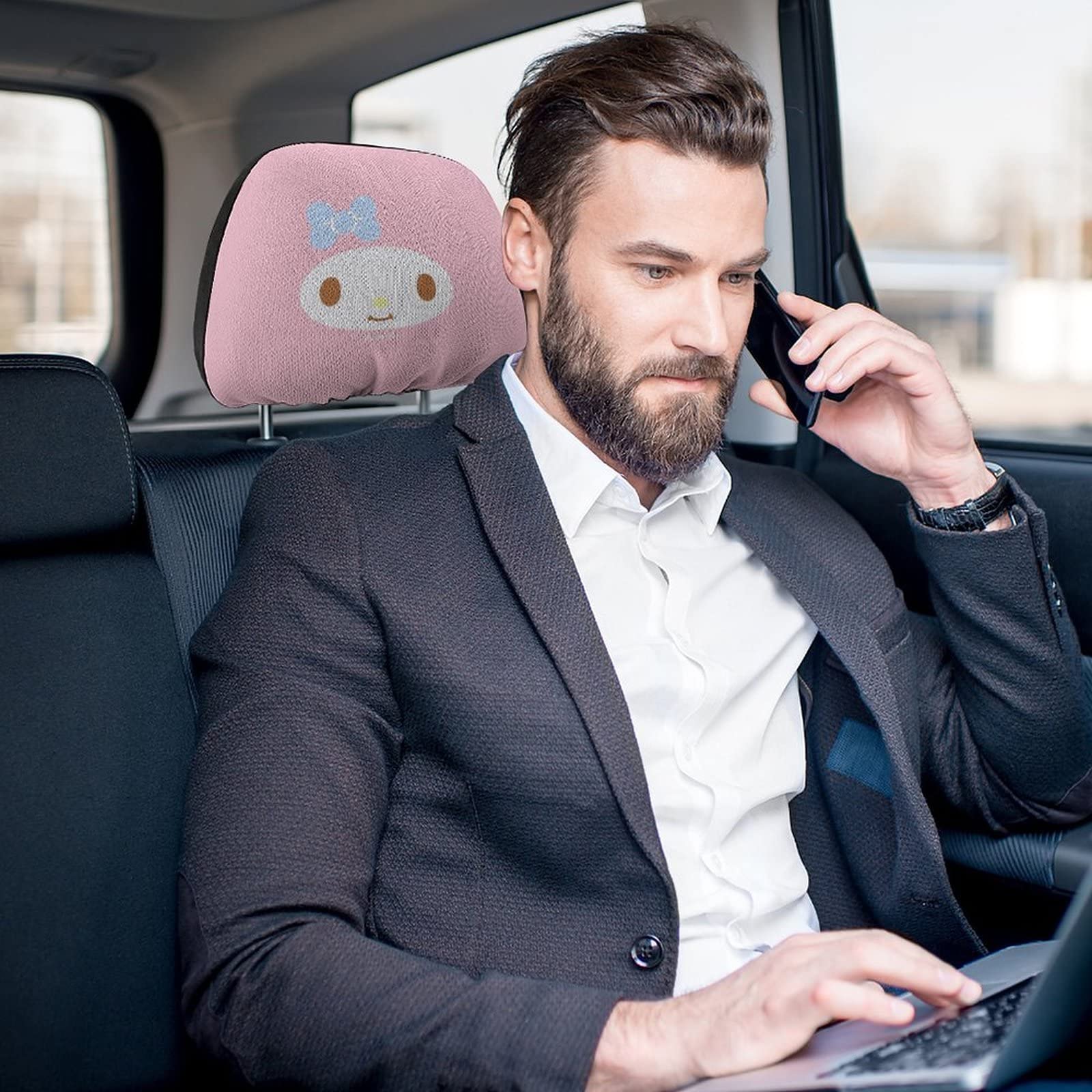 Amazon | マイメロディ ヘッドレストカバー 車 シートカバー 車