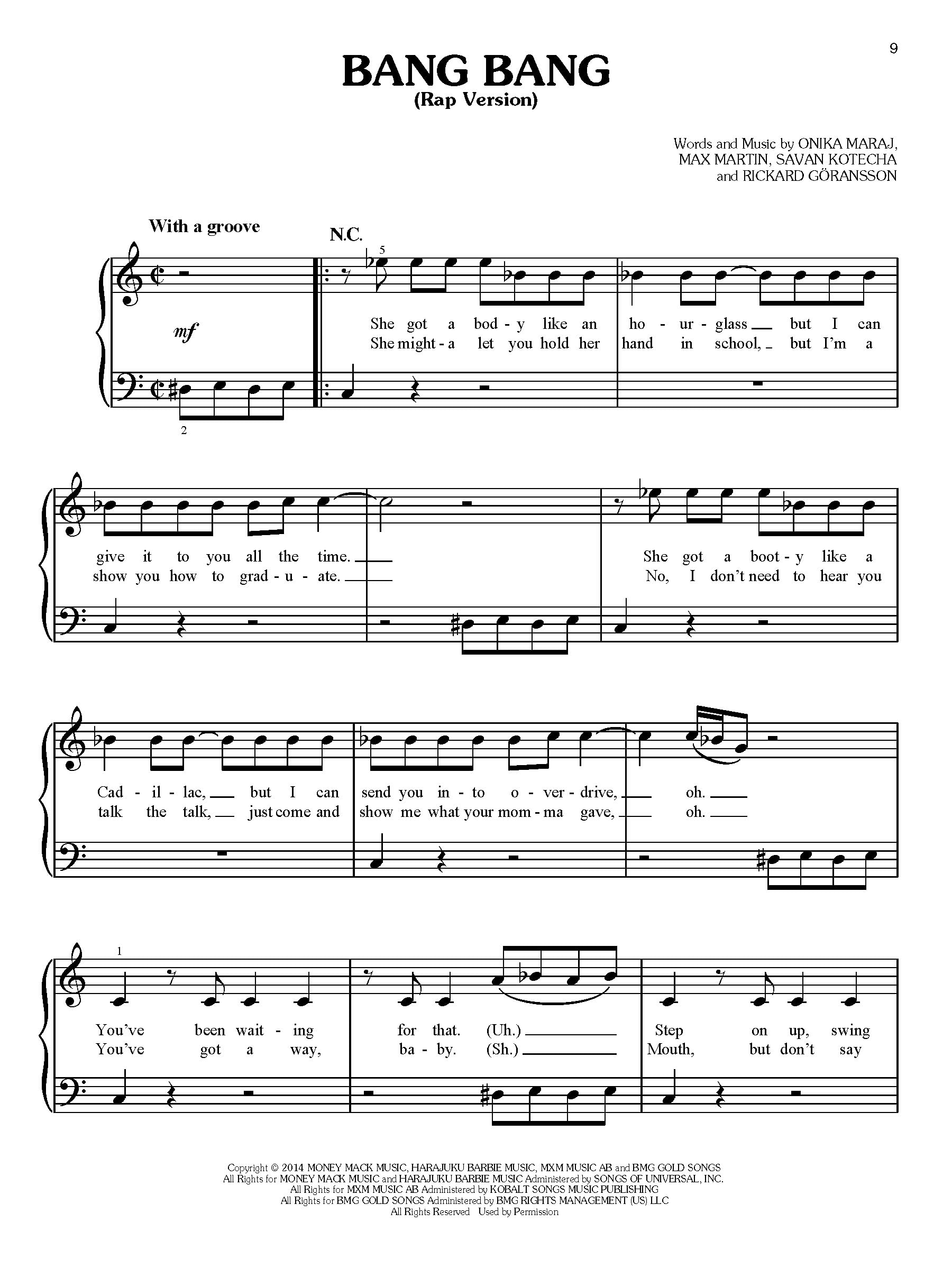 Ariana Grande for Easy Piano