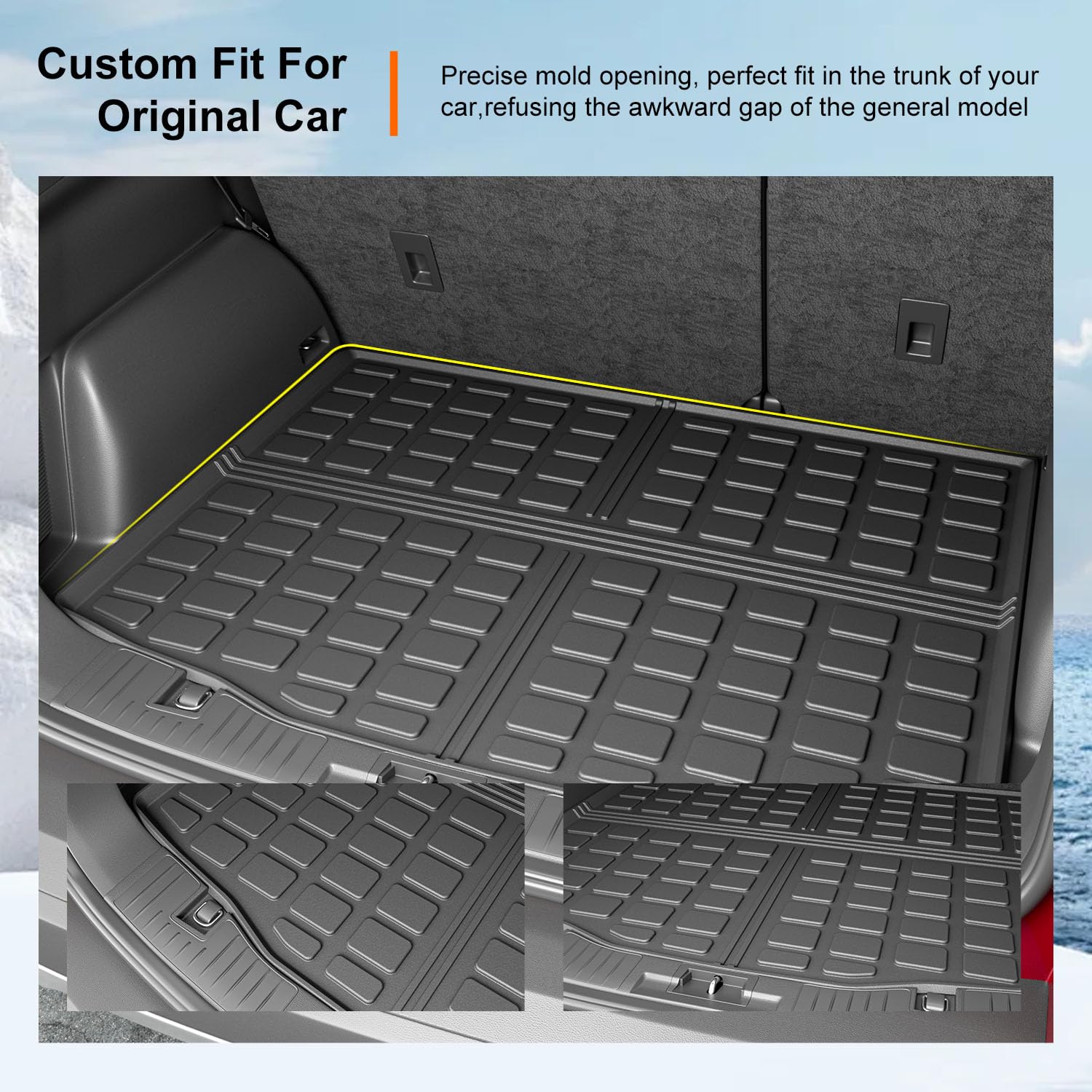 Premium Cargo Liner for Ford Escape Hybrid, Escape Plug-in Hybrid, Escape 2020-2025 - Custom Fit Car Trunk Mat. All-Season Black Cargo Mat. 3D Shaped Laser Measured Trunk Liners for Ford Escape, Cargo Premium Cargo Liner for Ford Escape Hybrid, Escape Plug-in Hybrid, Escape 2020-2025 - Custom Fit Car Trunk Mat. All-Season Black Cargo Mat. 3D Shaped Laser Measured Trunk Liners for Ford Escape, Cargo