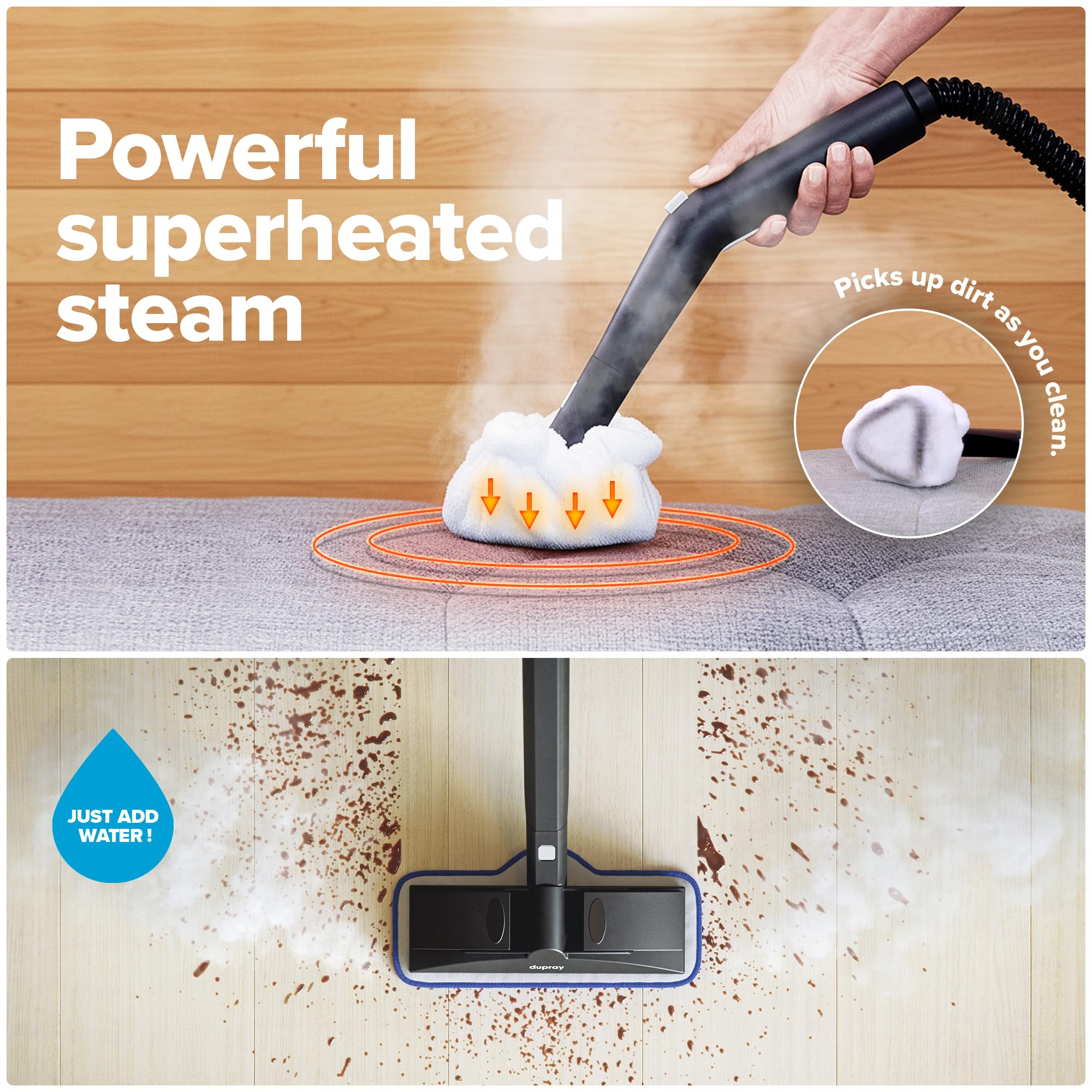 BISSELL PowerFresh Slim 3‑in‑1 Steam Mop & Handheld Steamer, Extension Wand, On‑Board Tool Kit, Multi‑Surface Cleaner for Sealed Hard Floors 2075A thumbnail 11