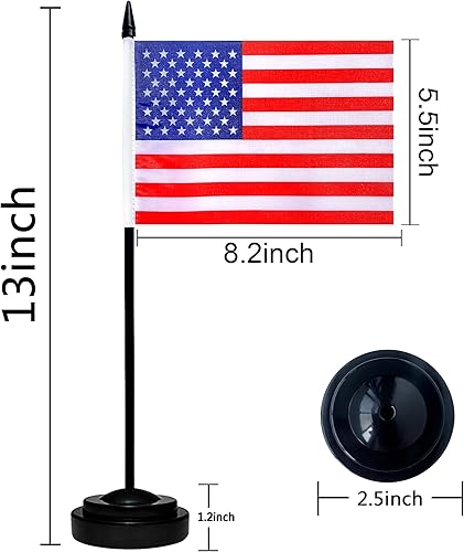 Miniatura 2 de Juego de banderas de escritorio de habla hispana de 22 países pequeños, mini banderas latinoamericanas para decoraciones del mes hispano, 5 x 8