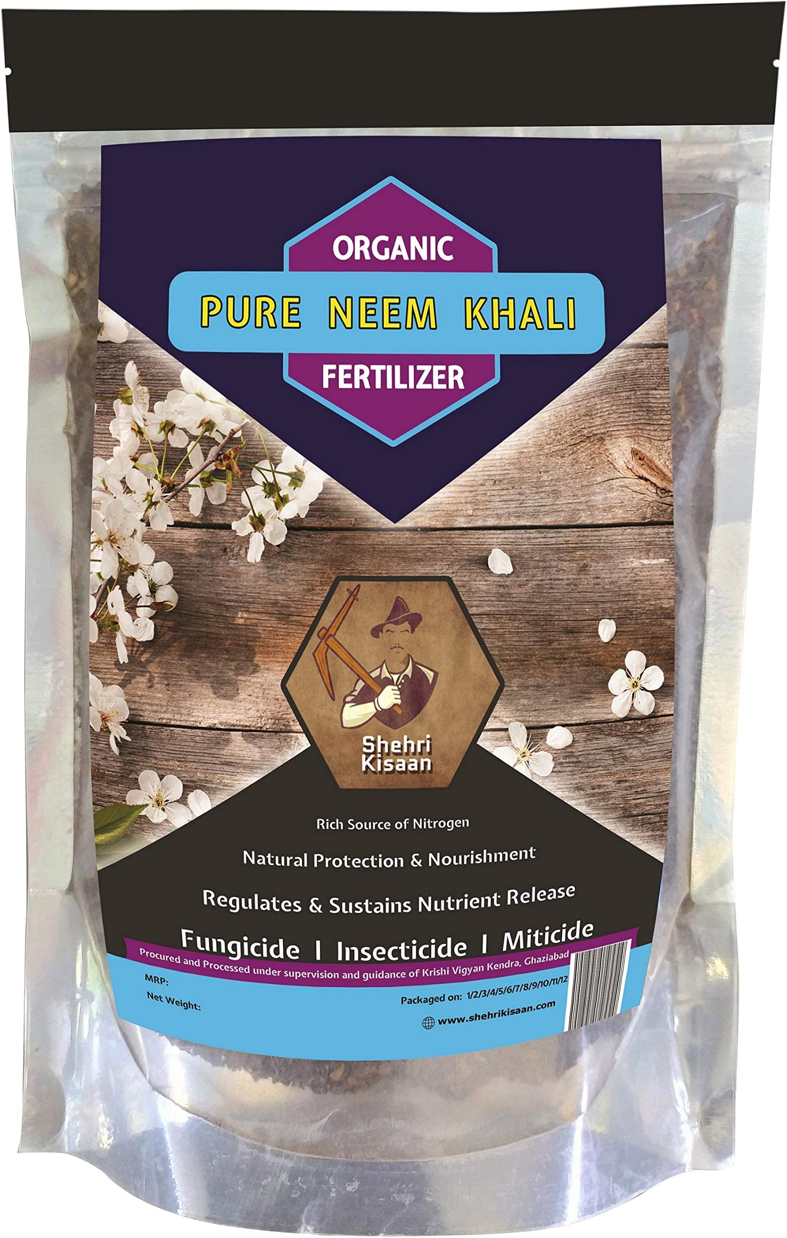 Shehri Kisaan The Urban Farmers ® Natural Organic Neem Cake Khali/Fertilizer/Pest Repellent for Plants 450 Grams