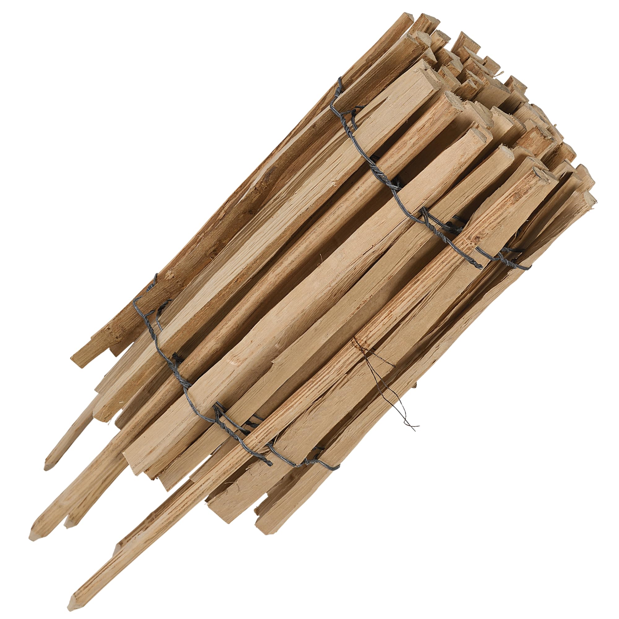 Natursache I Staketenzaun I Flexibler Zaun zum Stecken I Rollborder I Gartenzaun I Begrenzungszaun Holz I Rollzaun I Holzzaun I Beetumrandung Holz I Steckzaun für Garten I Zaun Garten (0,35 x 3m)