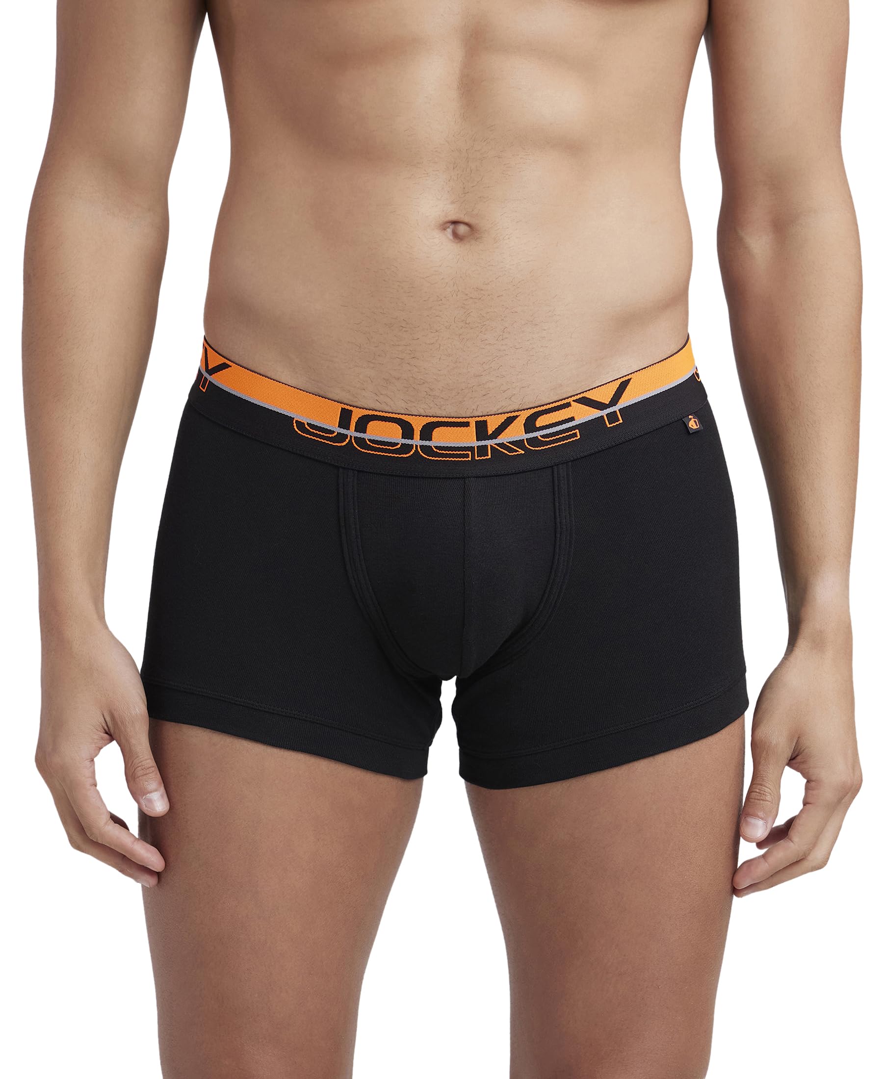 FP03 Men's Super Combed Cotton Rib Solid Trunk with Ultrasoft Waistband