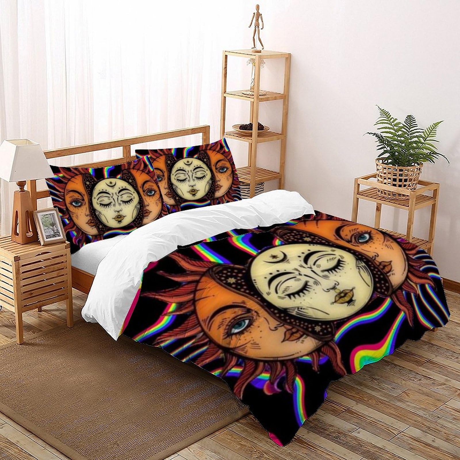 Parure Dimanche Literie housse de couette imprimé 3D haut de gamme