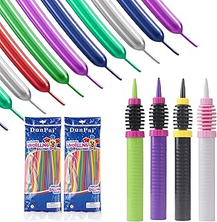 Balloon Pump Handheld Two-Way Dual Action Balloon Inflator Pumping for Foil Latex Twisting Balloon