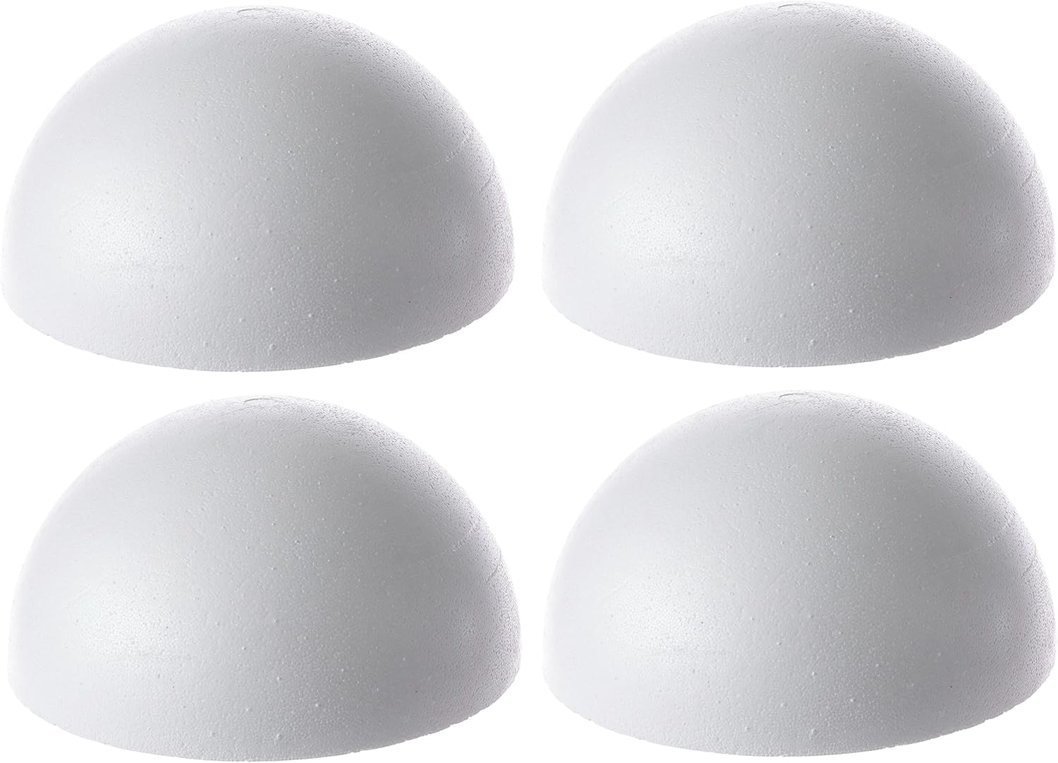 8 Inch Styrofoam Balls in Bulk 4 Pcs, Styrofoam Half Sphere, Half