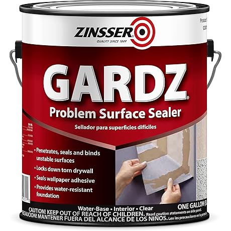 Zinsser's 02301 Clear Gardz Water-Based Problem Surface Sealer (1 Gallon)