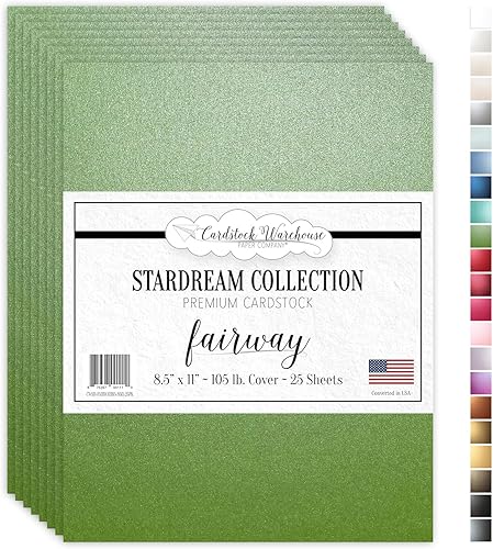Cardstock Warehouse Stardream Amethyst Purple - 8.5 x 11 pulgadas - 105 libras  10.02 ozm de papel de cartulina metálica - 25 hojas