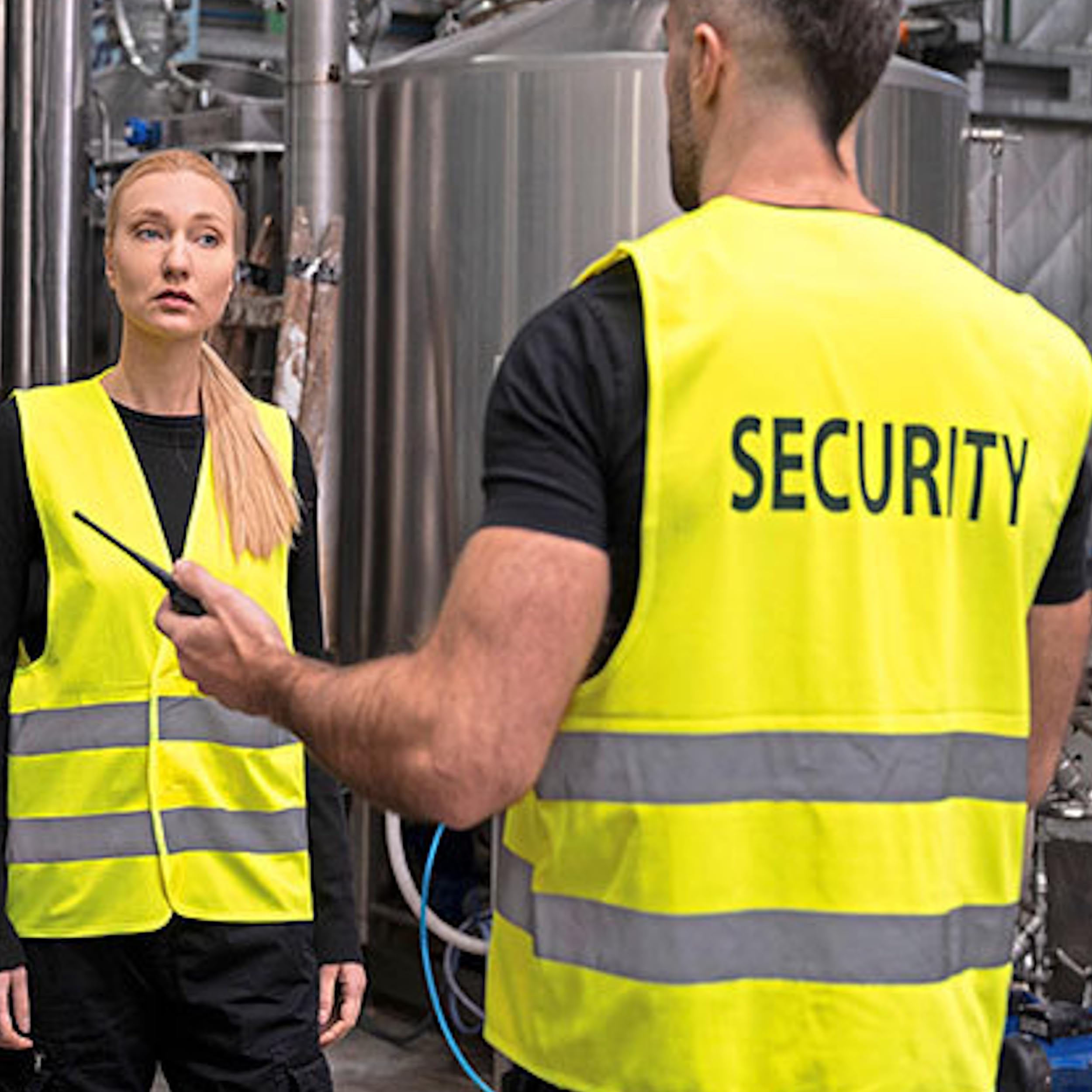 noTrash2003 SECURITY - ORDNER - BESUCHER - Sicherheitsweste nach EN ISO 20471:2013/A1:2016 Zertifiziert in Gelb Grössenverstellbar 2 Reflektorstreifen Gross geschnitten