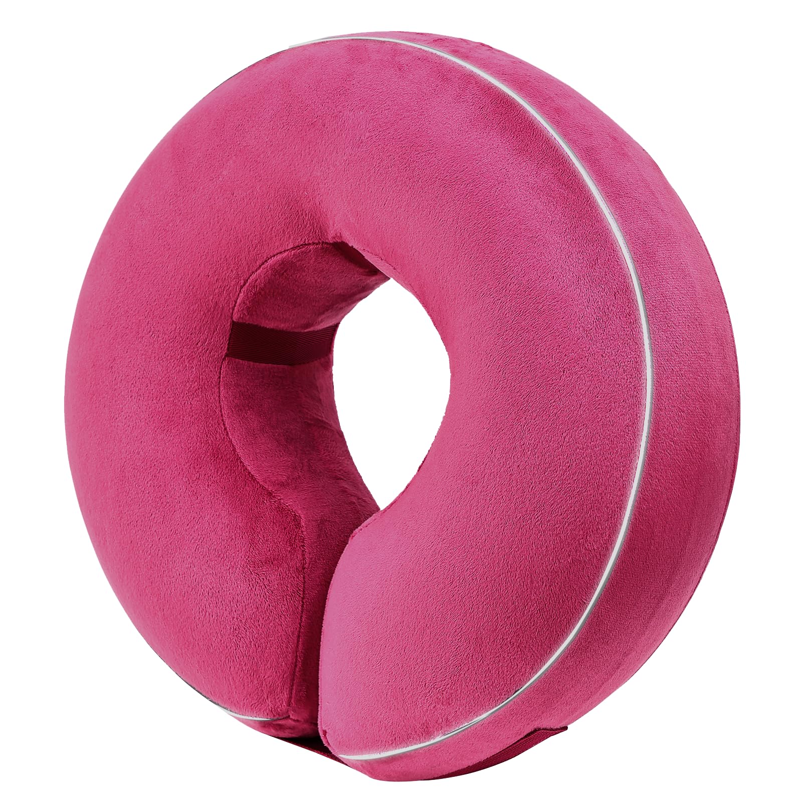 BAUBLUME Inflatable Reflective Dog Cone Collar Alternative After Surgery,Recovery Neck Dount Collar,Adjustable Soft Dog Cone,Neck Recovery Ecollar,for Dogs (Pink, XX-LargeοΌ18.5"-22.5"οΌ)