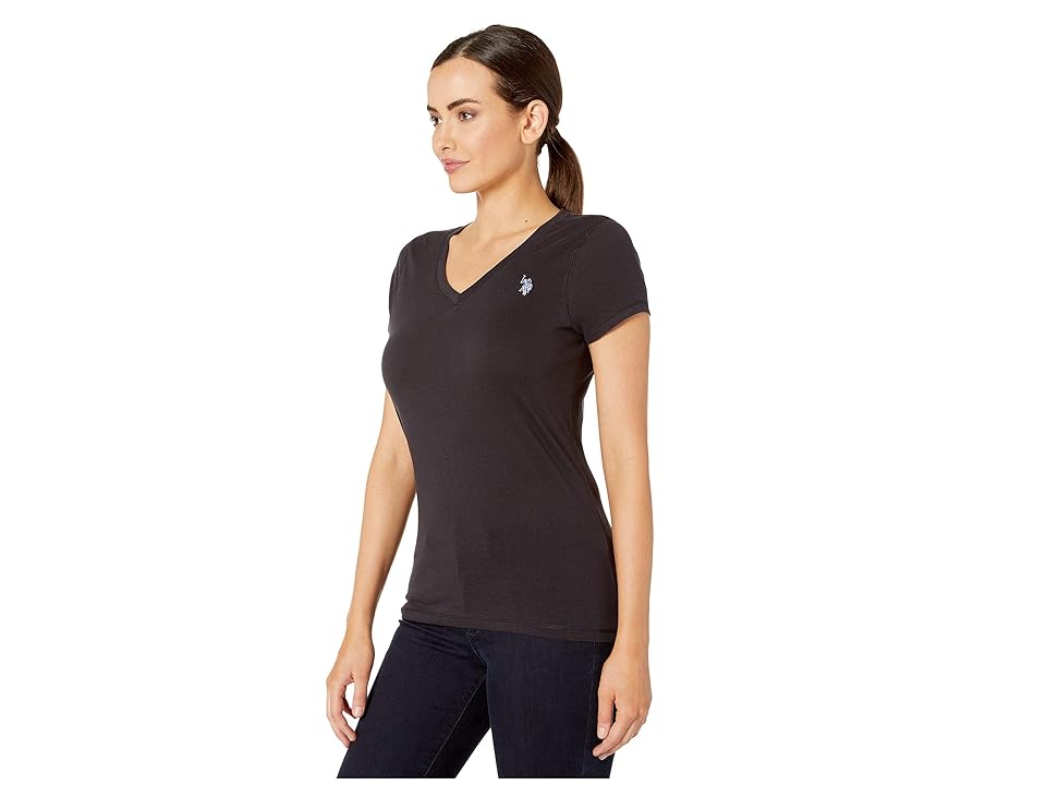 

U.S. POLO ASSN. Tonal Embroidered T-Shirt (New Black) Women's T Shirt