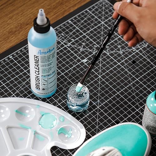 Miniatura 3 de Angelus Limpiador de brochas – Limpiador de acción rápida para pinceles, aerógrafos y herramientas de arte – Elimina eficazmente el acrílico seco