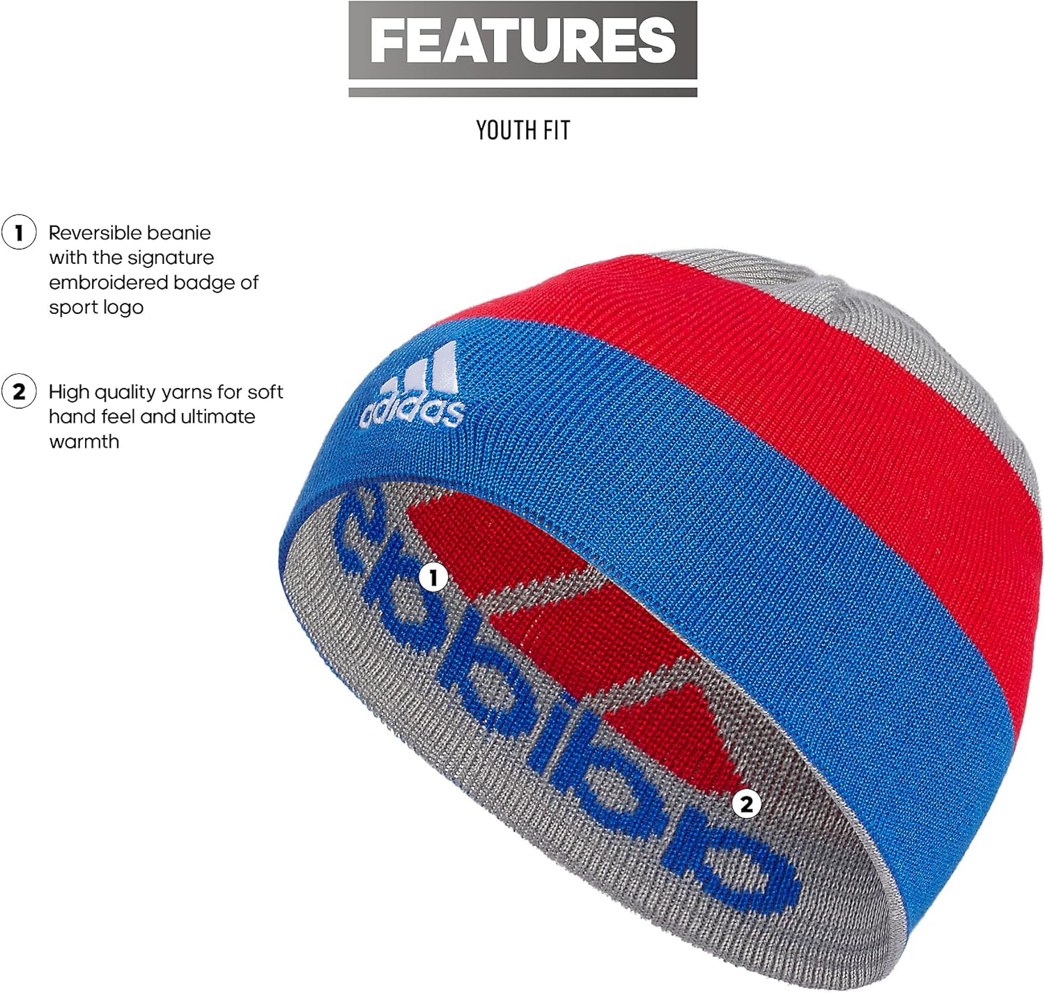 adidas Unisex-Child Basic Beanie - Image 2