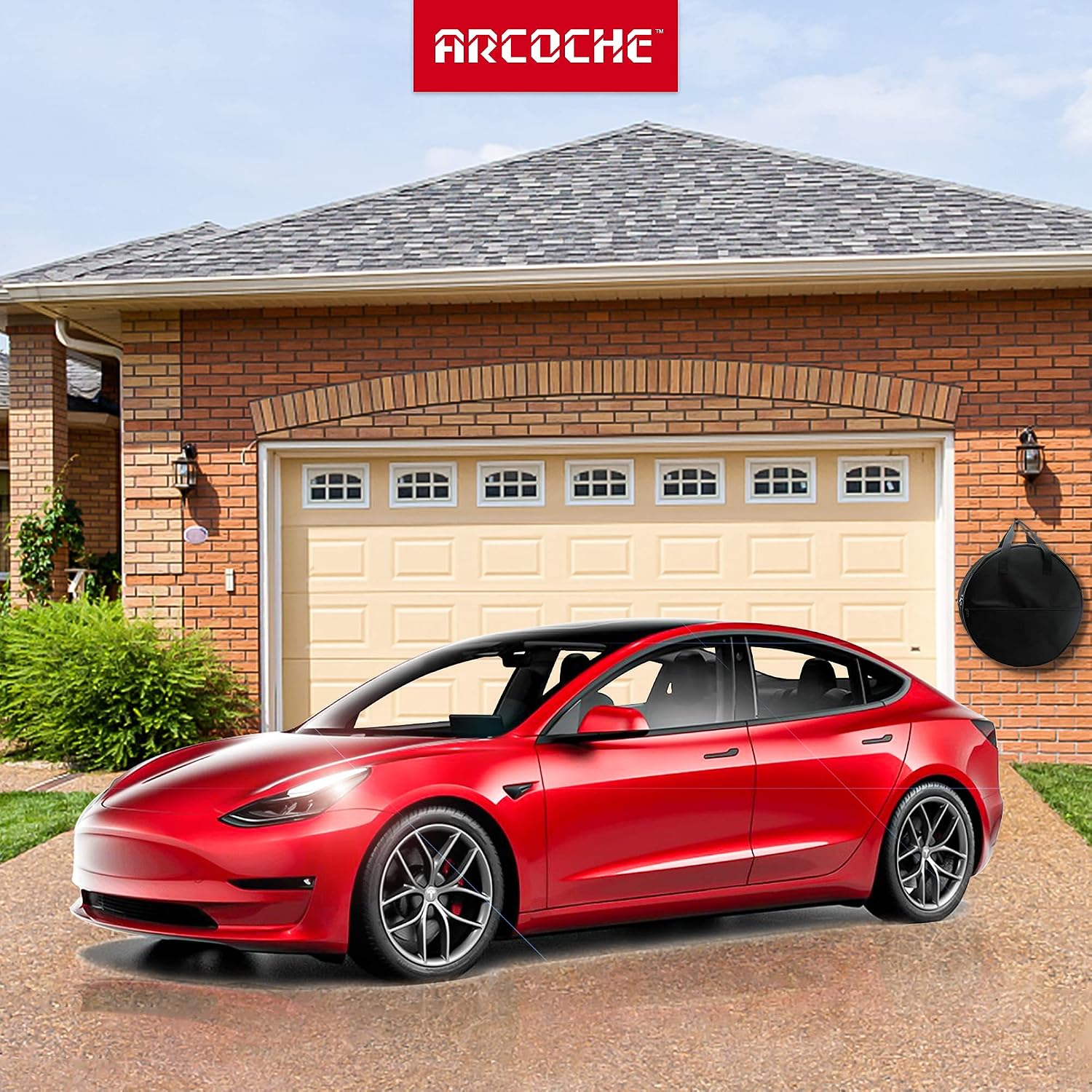 Aero Wheel Cover Storage for Tesla Model 3 18'' 19" 20'' Carrying Bag Hub Cap Storage Gemini Model Y Hubcap Storage Bag