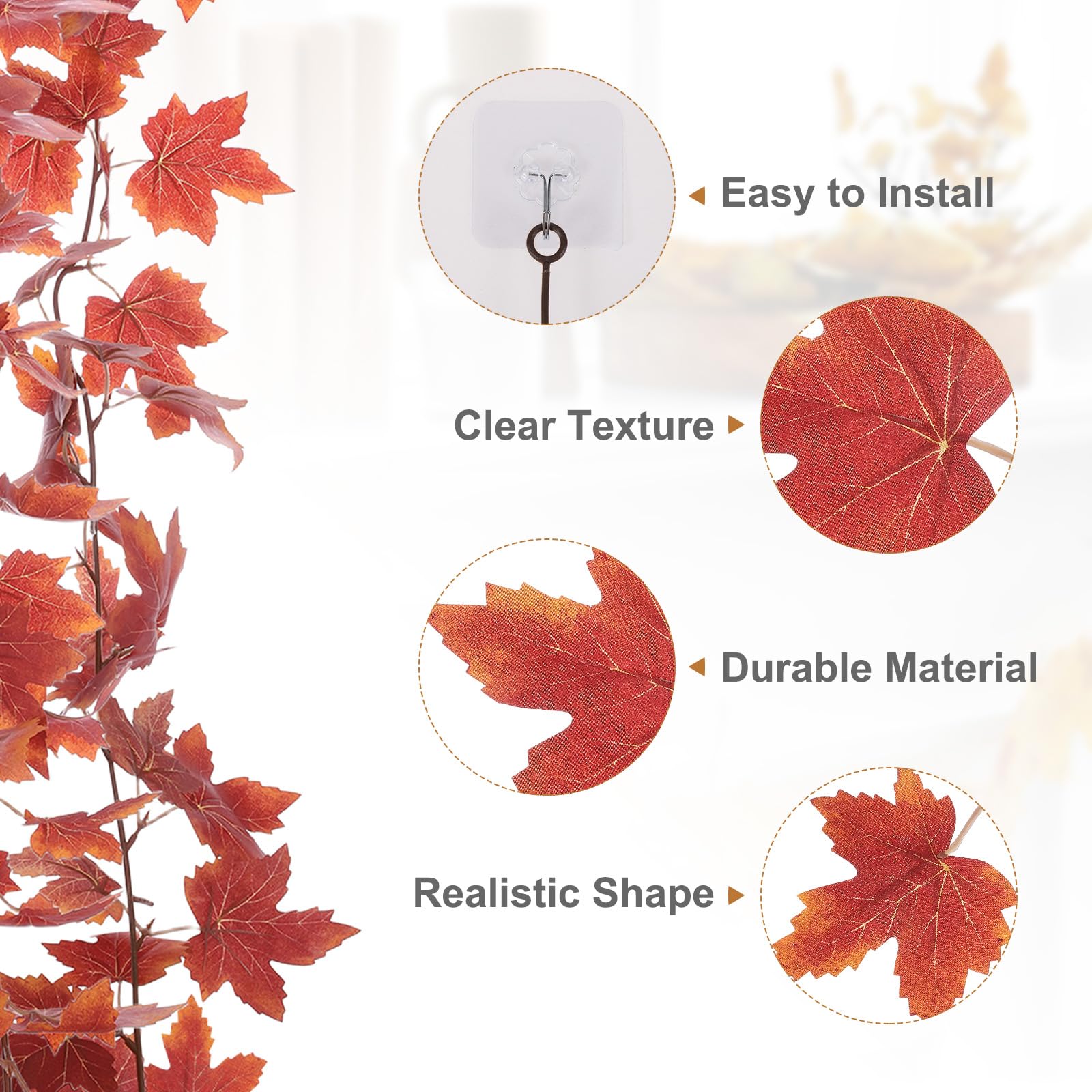 PATIKIL Fall Garland 5.7Ft/Piece - Image 3