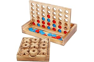 Glintoper Spikeball Tabletop Tic Tac Toe & 4 in a Row Table Games Set
