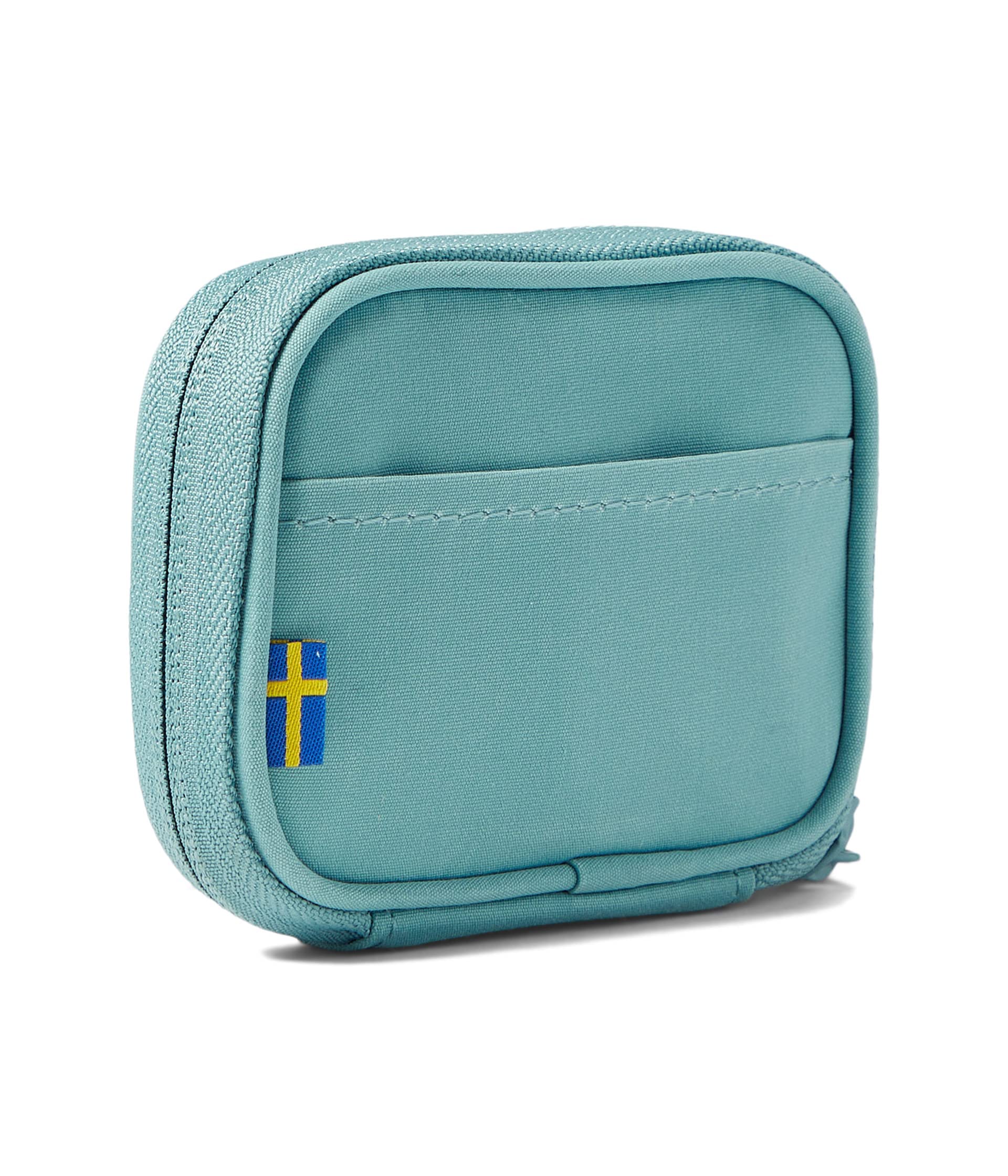 Fjällräven Kanken Card Wallet for Men, and Women - Zippered Compartment with Interior Coin Pocket, Exterior Sleeve, and Durable Design Sky Blue One Size One Size
