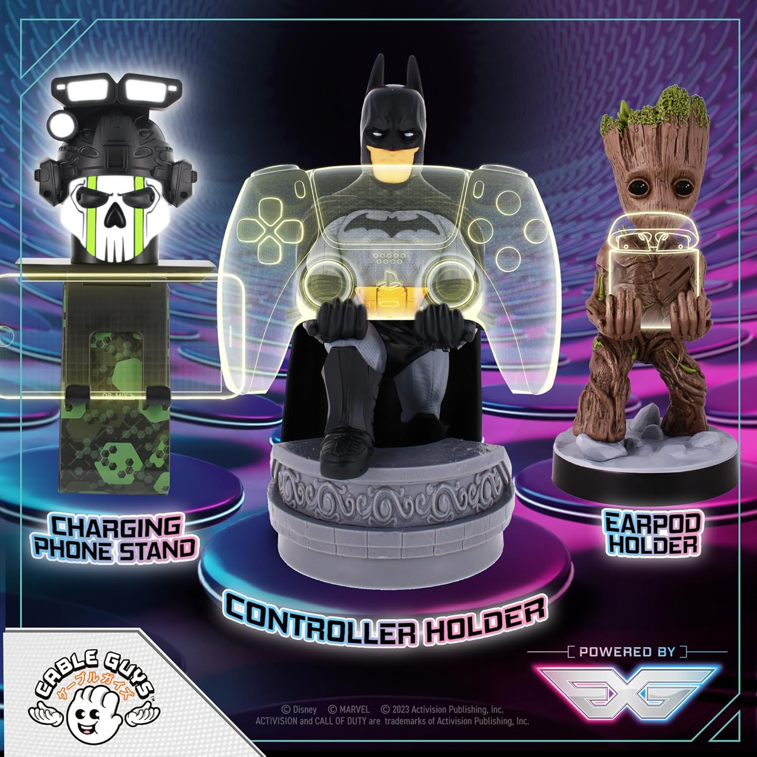 Cable Guys - Batman Gaming Accessories Holder & Phone Holder for Most Controller (Xbox, Play Station, Nintendo Switch) & Phone 8 81IJvGRglkL. AC SL1500