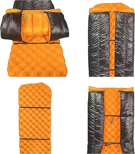 Miniatura 7 de 800FP ganso plumón de mochilero edredones ultraligeros ganso abajo edredón superior camping abajo saco de dormir SK-450pro