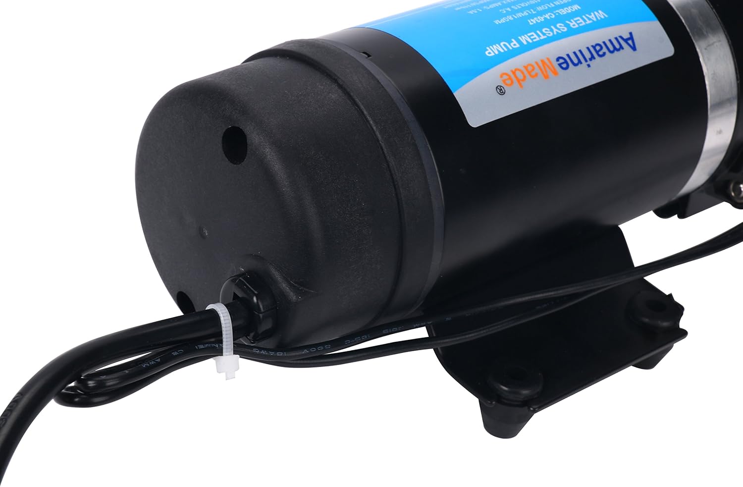 Amarine Made AC 110V Self Priming Water Pressure Pump,Fresh Water Washdown Pump 160PSI/11bar 7LPM AMPS:0.8A MAX.AMPS:1.5A Diaphragm Pump For Caravan/RV/Boat/Marine (DP-160S)