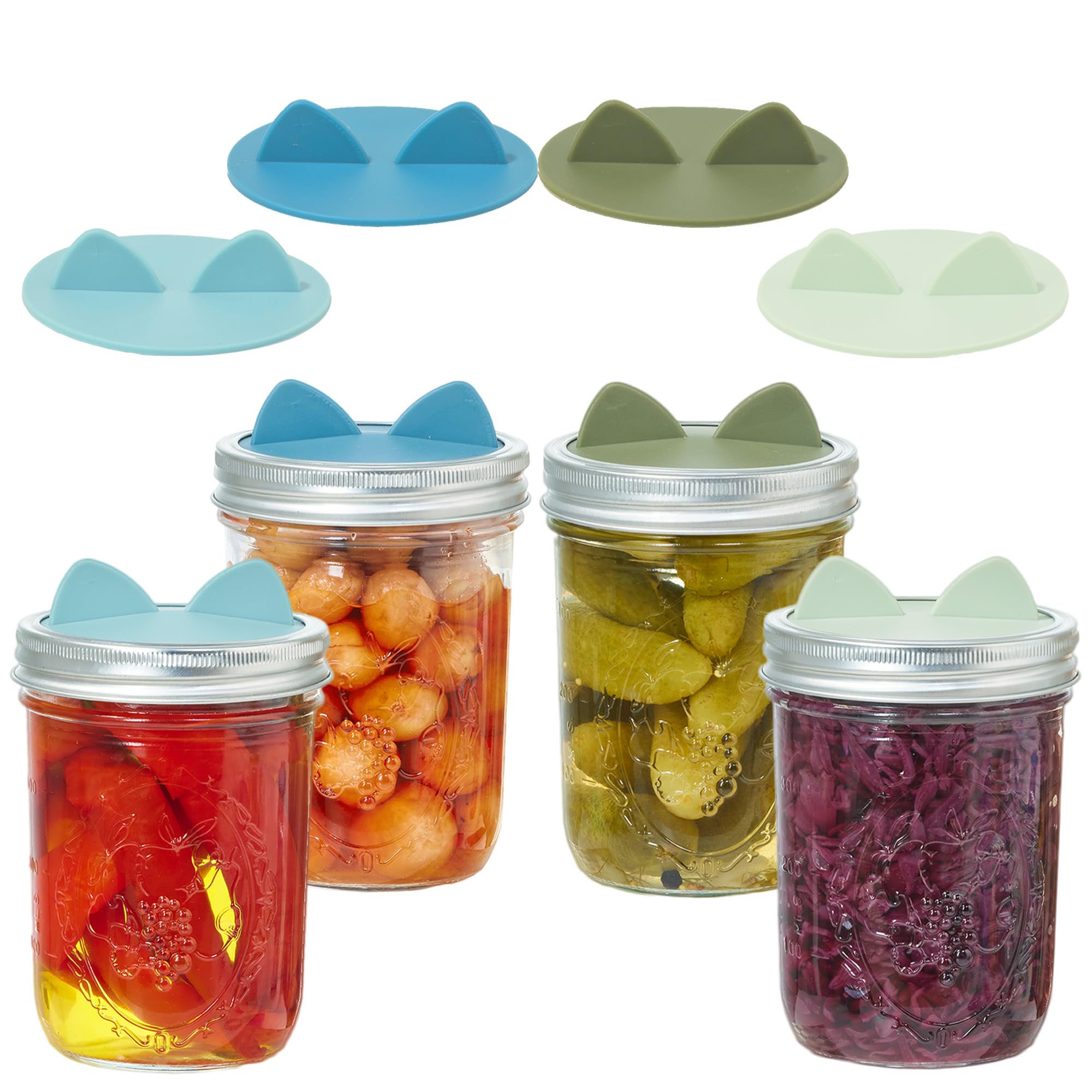 Couvercle de fermentation sans eau en silicone pour bocaux Morandi