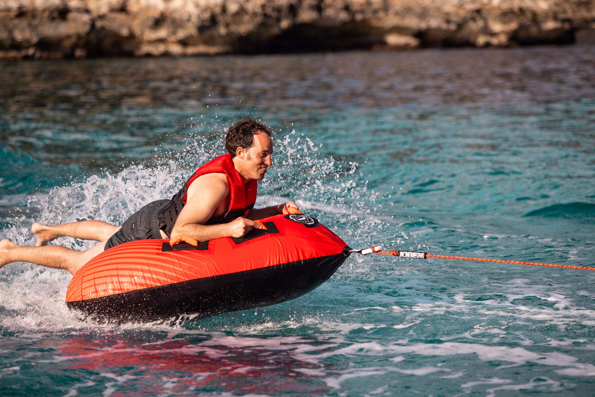 Jobe Hydra Towable 1P - Gioco Acquatico Trainabile Per Adulti E Bambini, Colore Rosso - Foto 6