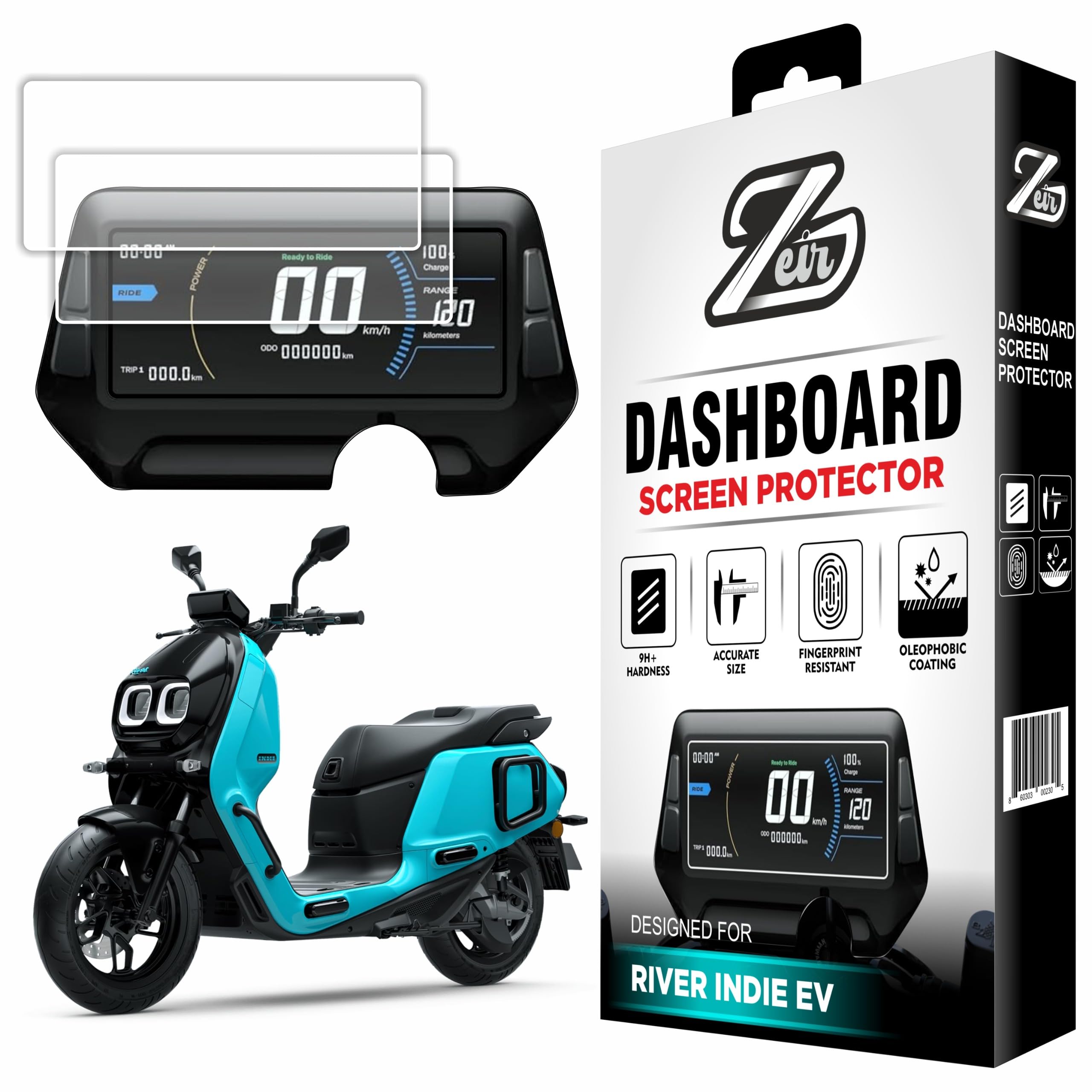 ZEIR [2 PACK] Screen Protector Compatible with RIVER INDIE EV 2025 Scooter - Digital Speedometer Display Scratch Guard for River Indie | Scratch Resistant | RiverIndie Electric Bike Instrument Cluster Scratch Cover Accessory [Not Tempered Glass]-image-34