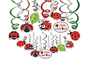 LJCL Ladybug Hanging Swirls Decorations: A Touch of Ladybug Charm for Your Special Occasions.