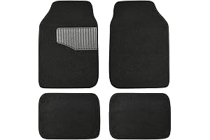 Amazon Basics Universal Fit Floor Mats - Carpet Protection for Cars, SUVs, Vans & Trucks