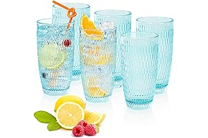 CREATIVELAND TURQUOISE Teal Drinking Glasses