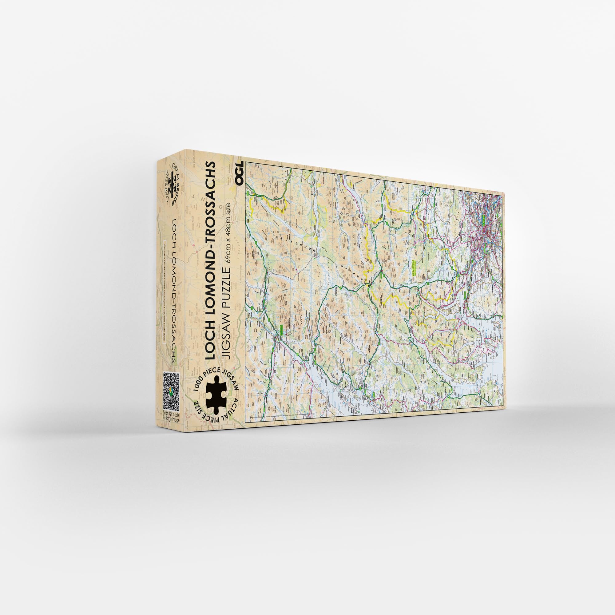 Pieceful Maps Jigsaw Puzzle, 69Cm X 48Cm