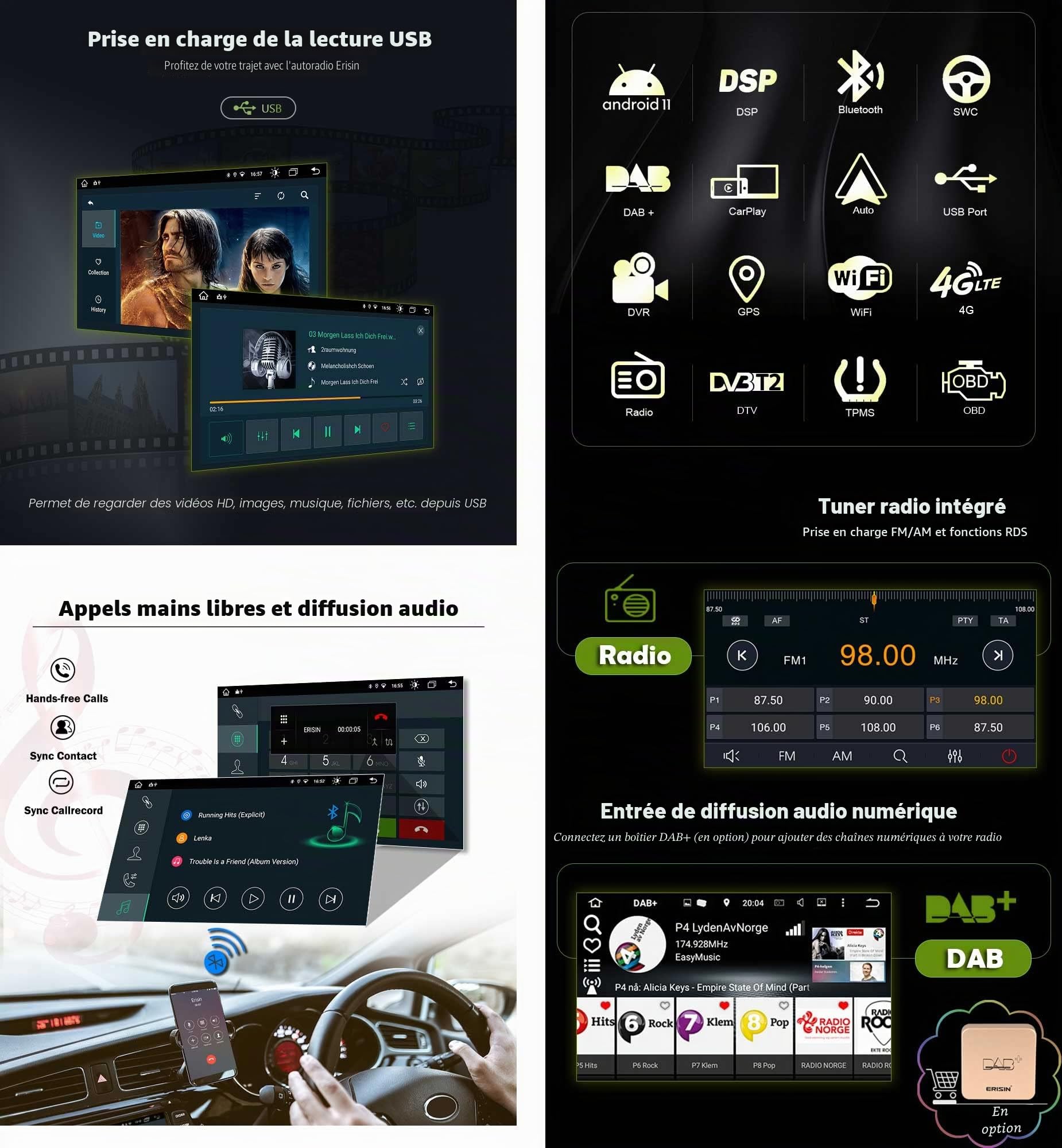 8 cœurs Android 14 Autoradio GPS pour BMW Série 3 M3 E46 318 320 Rover 75 MG ZT Écran Tactile Bluetooth CarPlay Dab+ FM Radio DSP WiFi Canbus (Peut être mis à Niveau vers Android 14)