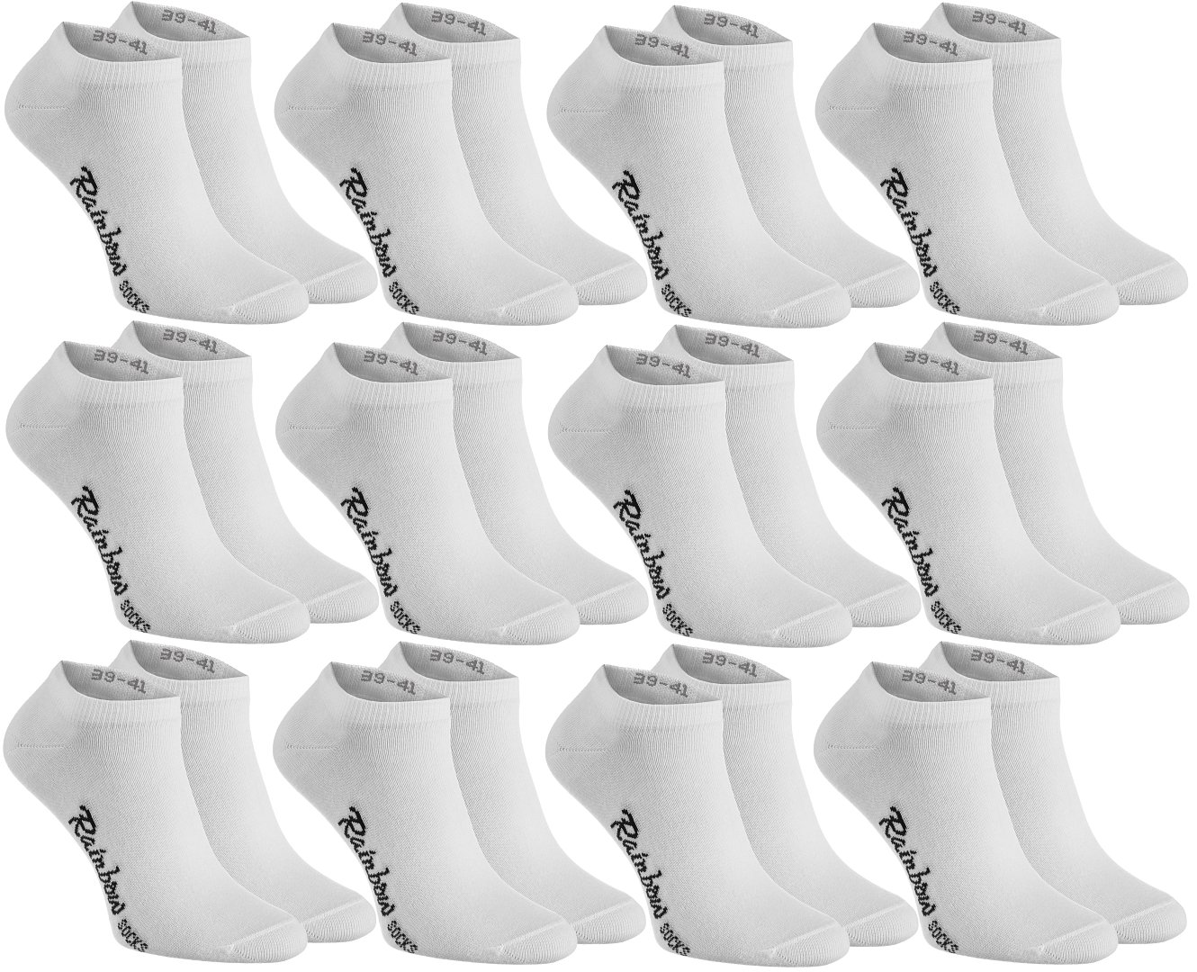 Rainbow Socks - Chaussettes de sport colorées en coton pour homme et femme
