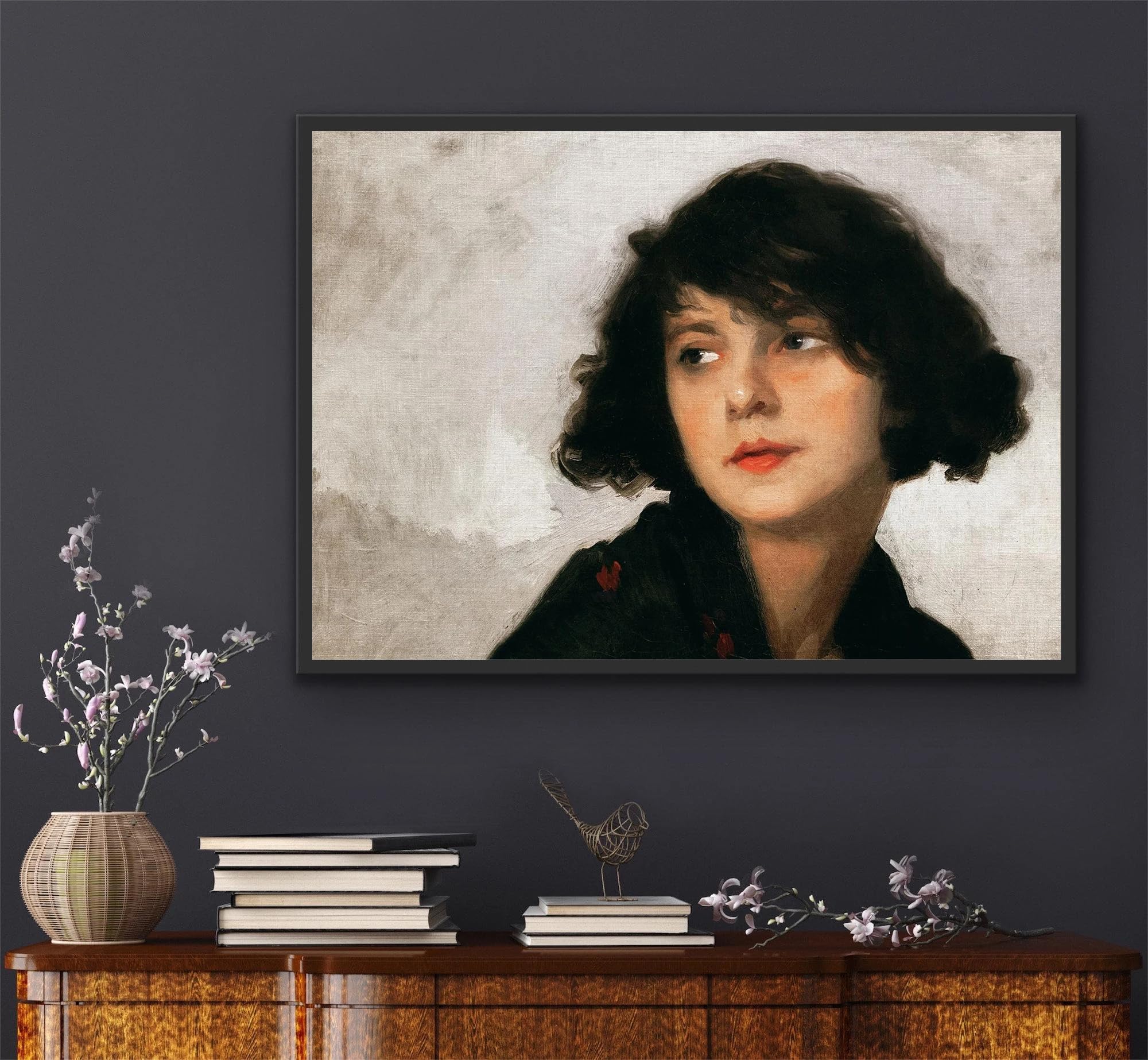 GKUVBF Victorian Vintage Female Portrait Art Posters Prints Canvas Painting Wall Art Picture Modern Living Room Home Decor(70x100cm/Frameless)