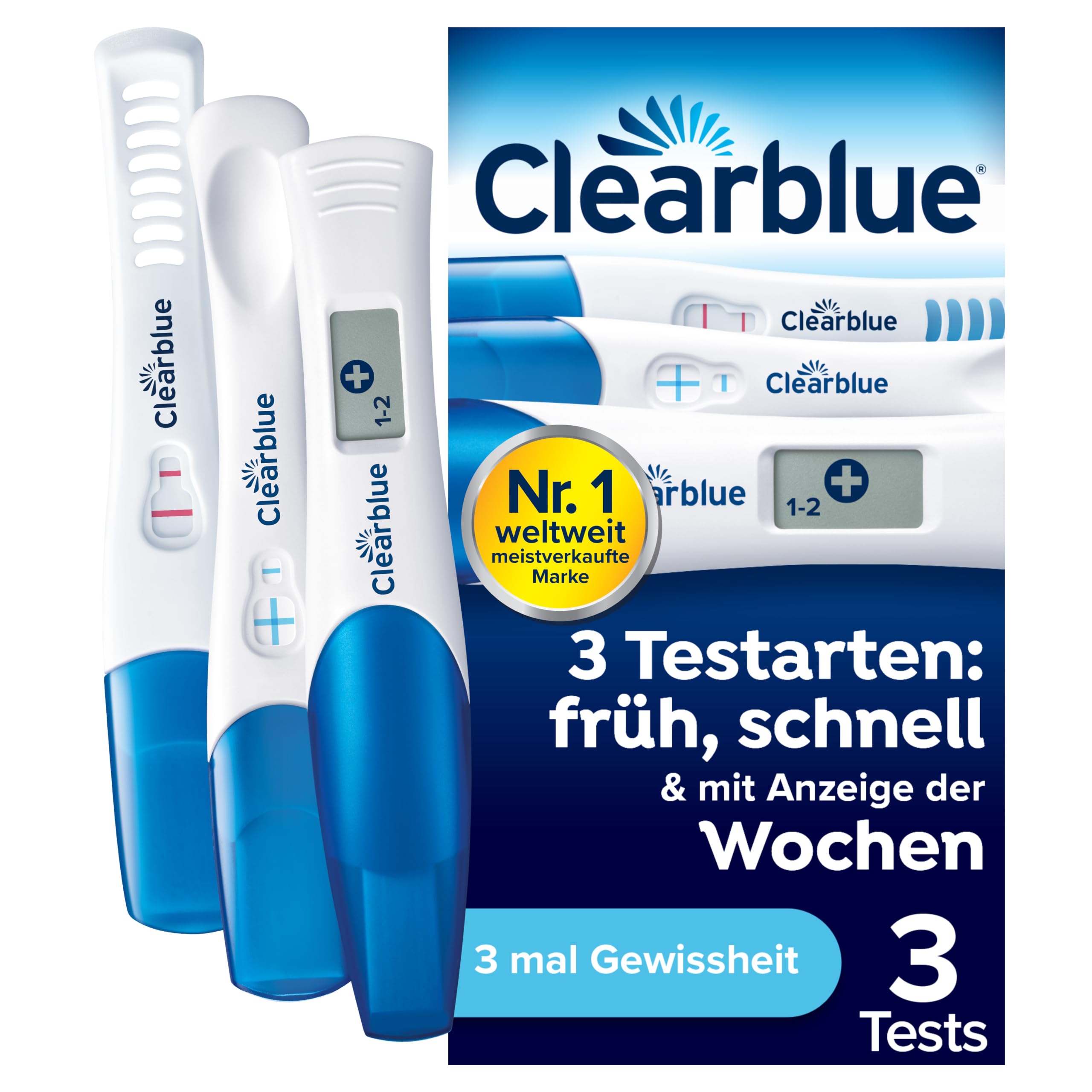 Clearblue 3-er Set