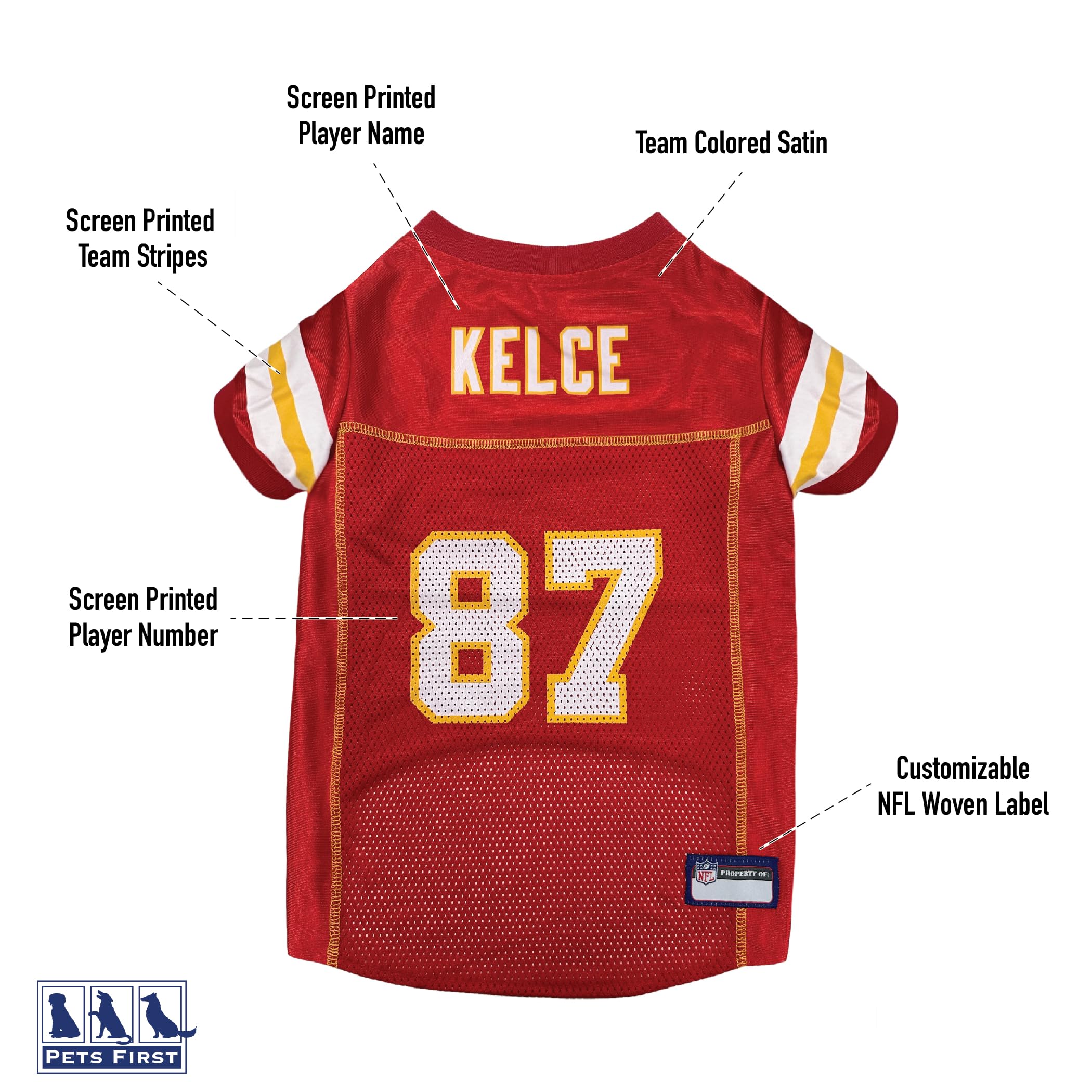 Nflpa Travis Kelce Pet Jersey Nfl Dog Shirt Size Xx Desertcart INDIA