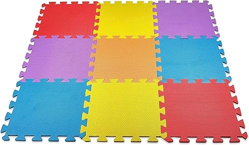 Miniatura 8 de 10 tapetes entrelazados, tapete de ejercicio, tapete de juego de seguridad para niños, azulejos, cojines suaves y entrelazados, protector de suelo