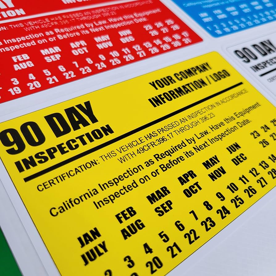amazon-com-90-day-inspection-labels-for-bit-dot-inspection-decals-truck-inspection-labels-inspection-labels-for-trucks-and-fleets-fleet-inspection-labels-truck-inspection-stickers-office-products for Free Printable 90 Day Inspection Forms Amazon.com: 90 Day Inspection Labels for BIT/DOT Inspection Decals, Truck Inspection Labels, Inspection Labels for Trucks and Fleets, Fleet Inspection Labels, Truck Inspection Stickers : Office Products for Free Printable 90 Day Inspection Forms