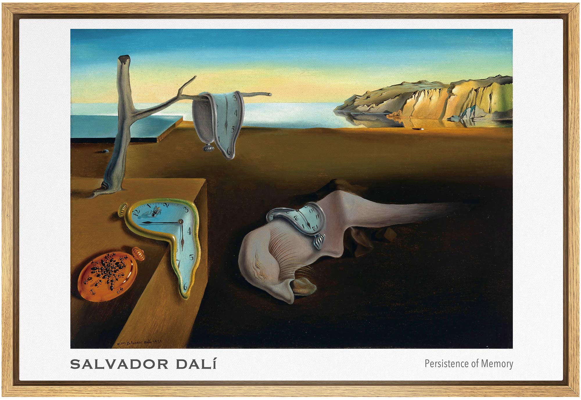 Amazon.com: NWT Framed Canvas Print Wall Art Persistence of Memory