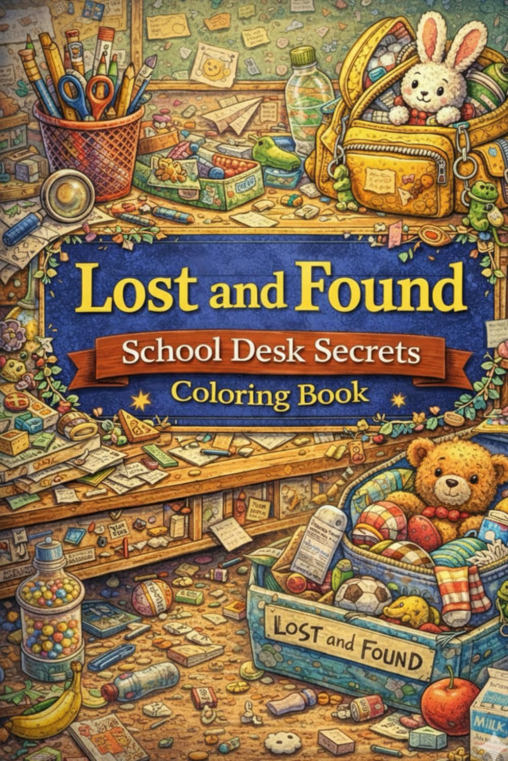 Lost and Found: School Desk Secrets Coloring Book (School & Learning Adventures.)