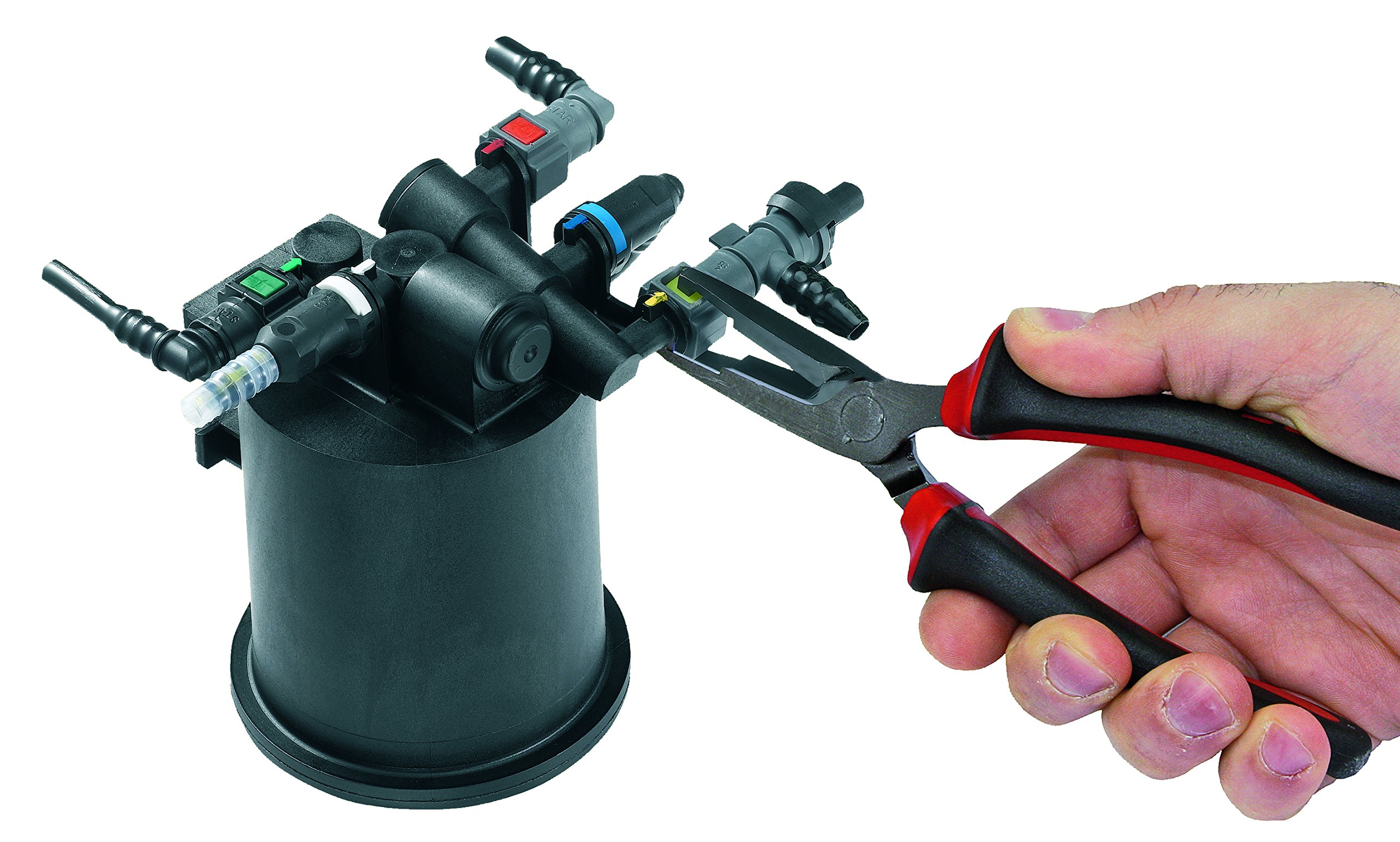 Pinza Per Tubo Carburante KS Tools 115.1099 - Inclinata 0-24mm Per Meccanica Auto