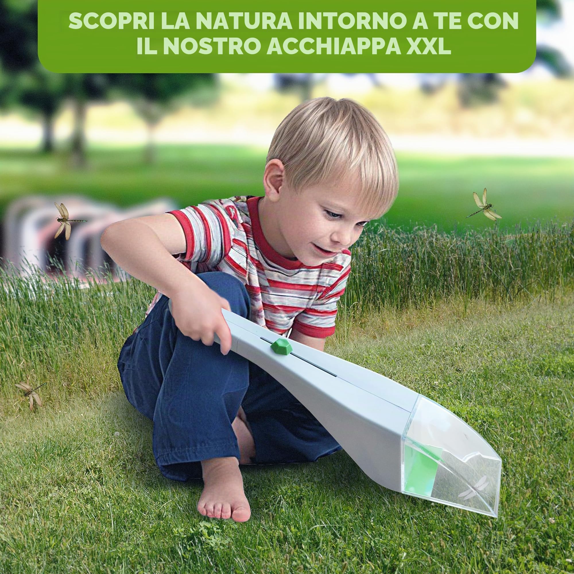 ISOTRONIC cattura insetti ragni manico telescopico ecologica lente ingrandimento visione ottimale casa giardino rimozione senza contatto 3 pezzo efficace sicuro interno esterno difesa cruelty free