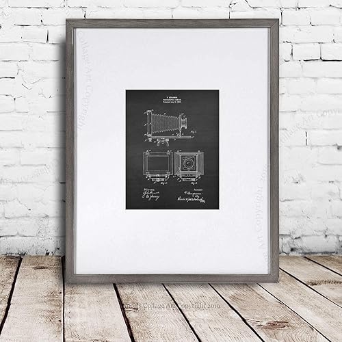 Miniatura 8 de Old Camera Patent Art set de 3 impresiones artísticas sin marco para fotógrafo, regalo