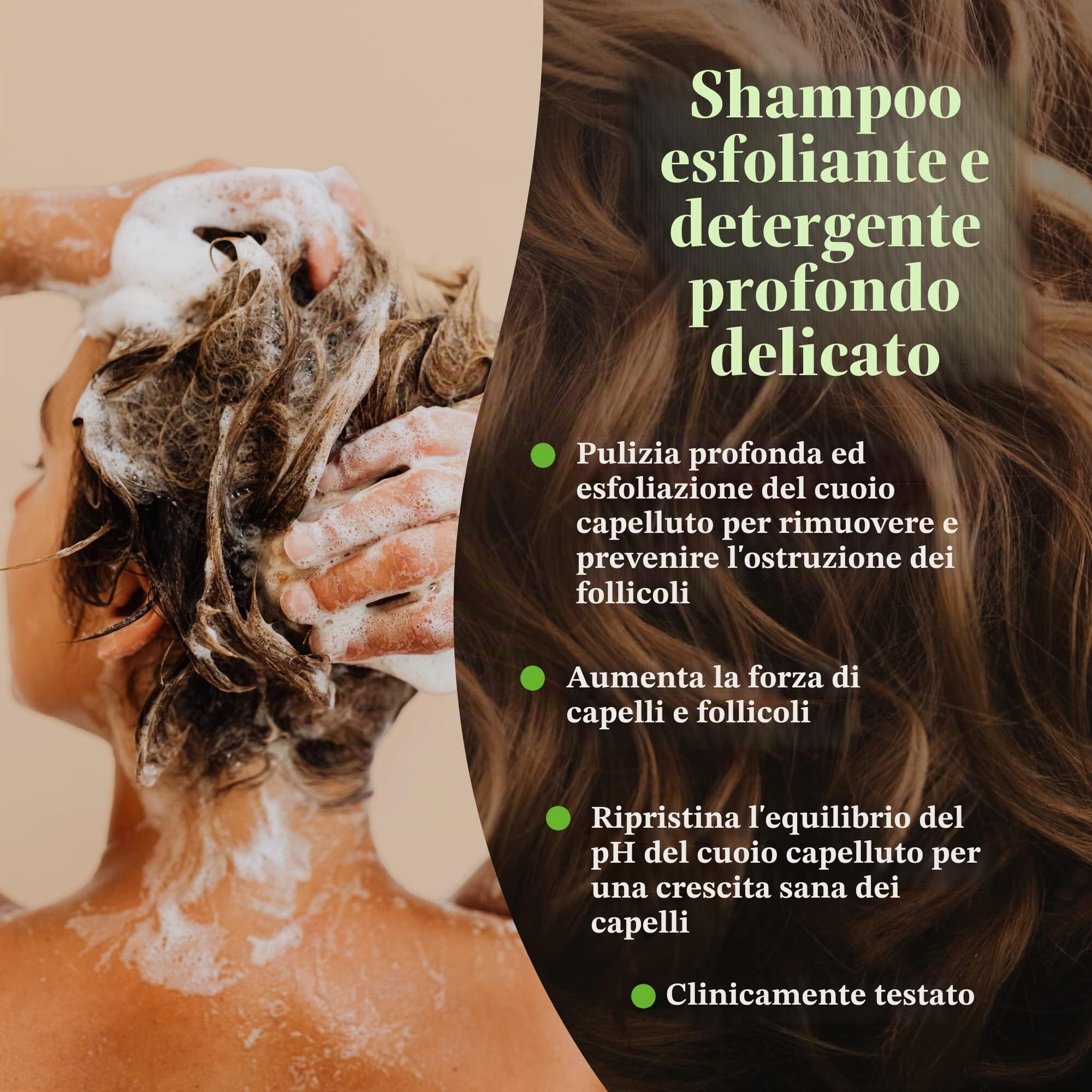 Revive Procare - Shampoo Volumizzante ANTICADUTA Capelli. Stimola La Ricrescita Sana Del Capello, Ripulisce Il Cuoio Capelluto Da Forfora, Residui Ambientali e Tossine - (1 x 300ml)