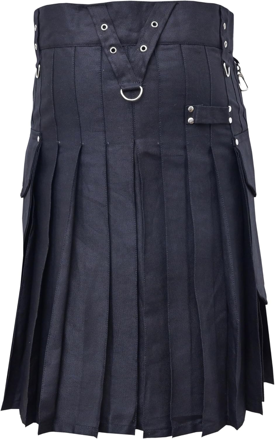Men’s Scottish Handmade Traditional Utility Kilt with Chrome Hooks & Round Pocket